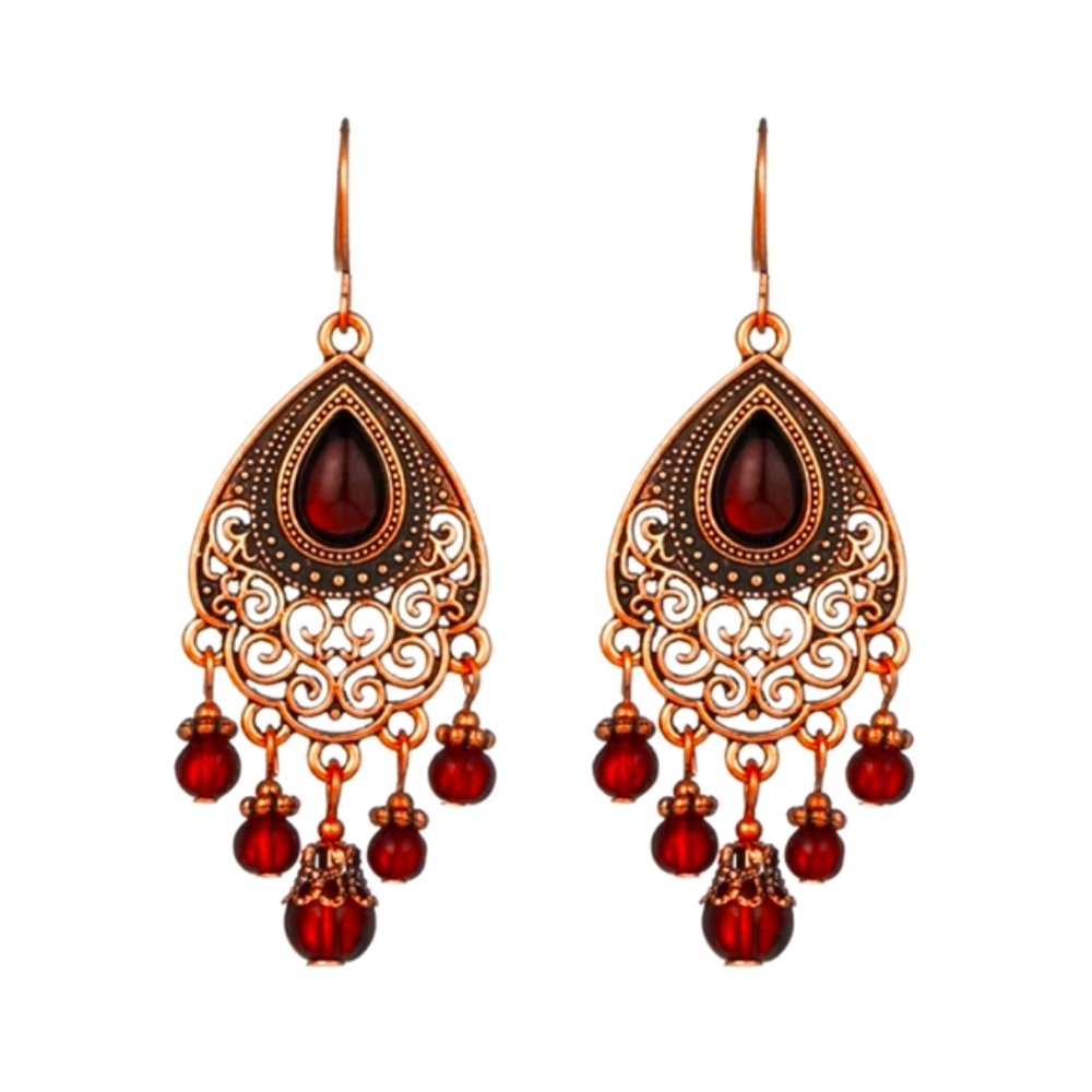 Rose gold earrings